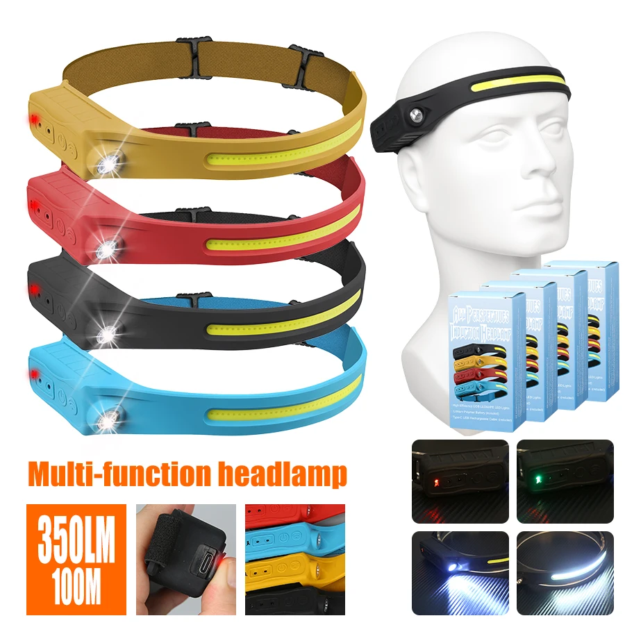 Fishing Headlamp - Lampu Depan Isi Ulang 350 Lumen
