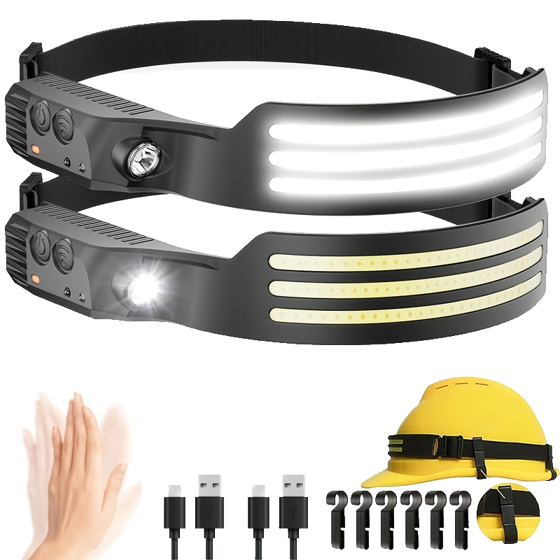Fishing Headlamp - Lampu Kepala Sensor LED USB Dapat