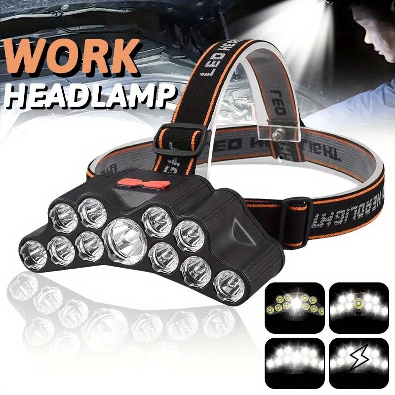 Lampu Depan LED 11 Lampu Depan - Fishing Headlamp ulasan dan harga