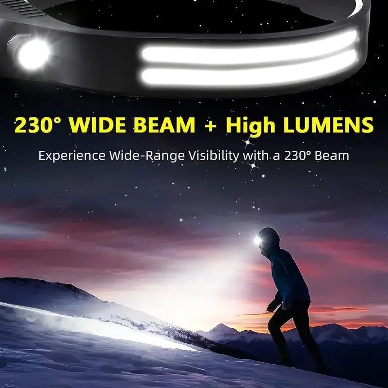 Lampu Kepala Sensor LED USB Da - Fishing Headlamp ulasan dan harga